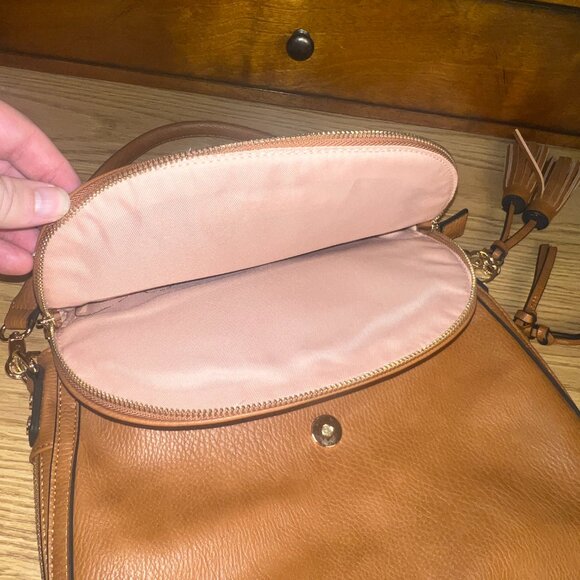 Poppy and Peonies Downtown Cognac Shoulder Bag - Great Condition - Picture 10 of 11